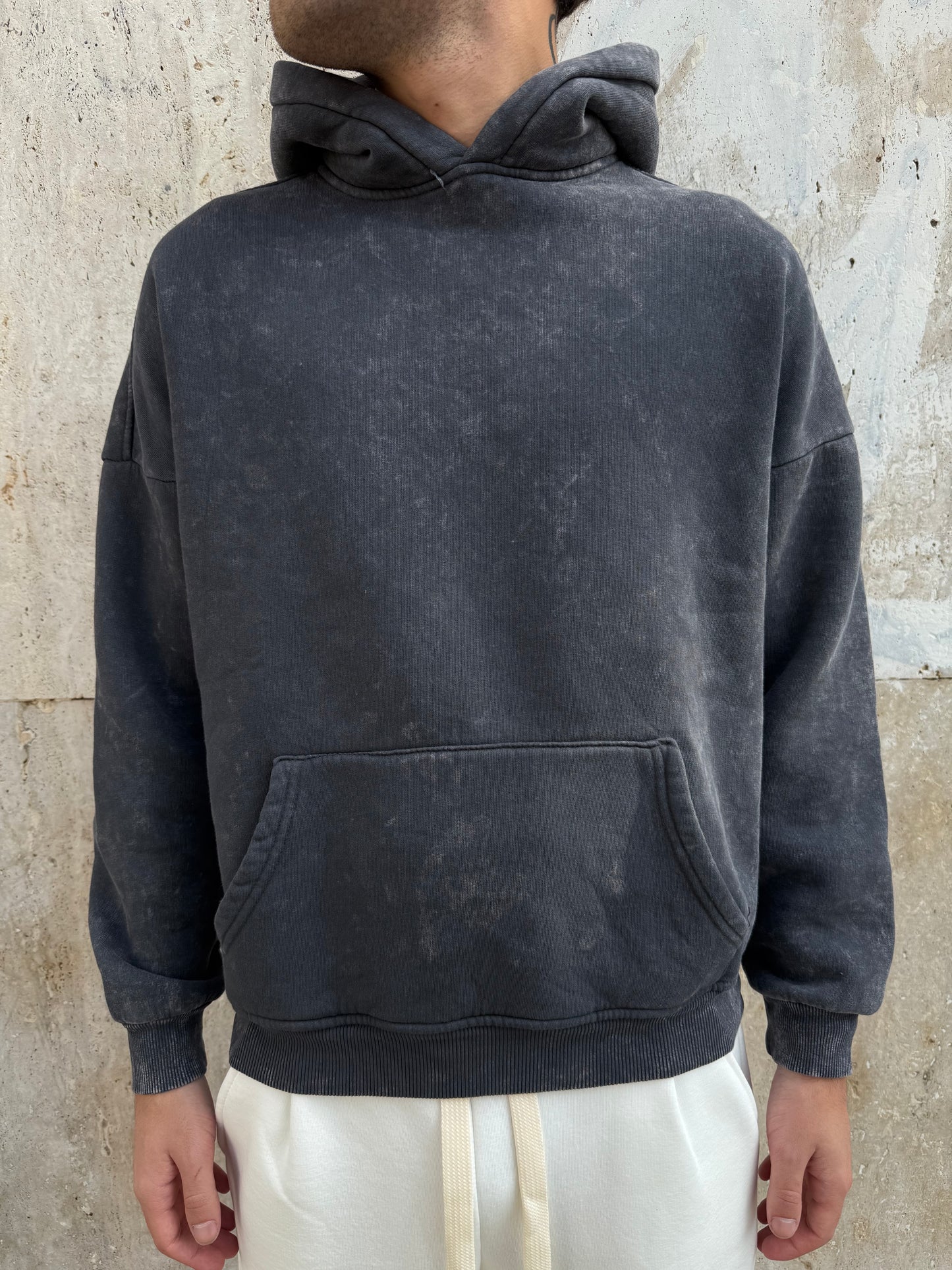 Felpa marmo grigia felpata