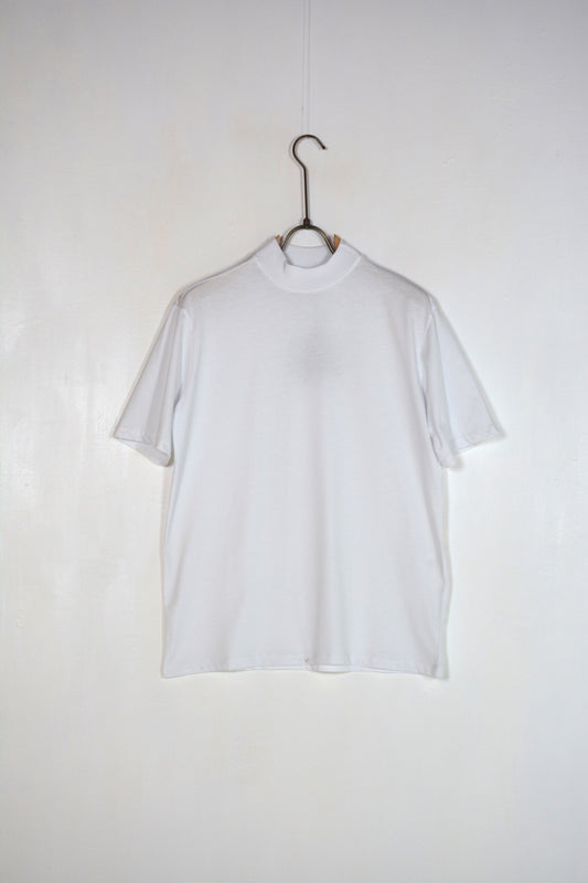 T-SHIRT COLLO ALTO BASIC BIANCA