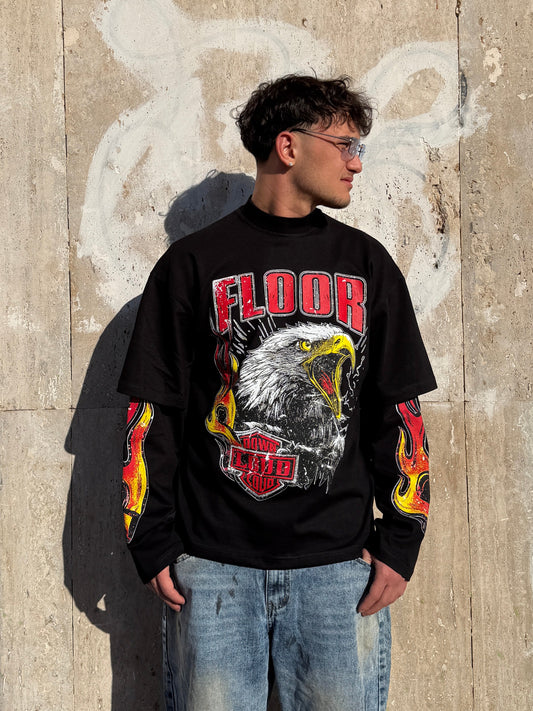 Longsleeve floor nera