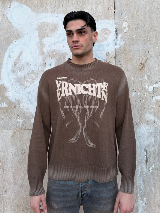 Maglione Vernice Marrone chiaro
